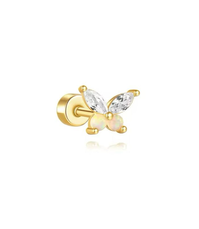 Piercing de Mariposa ópalo