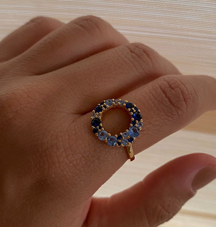 Anillo Índigo Gold