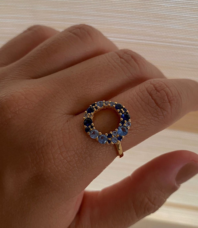 Anillo Índigo Gold