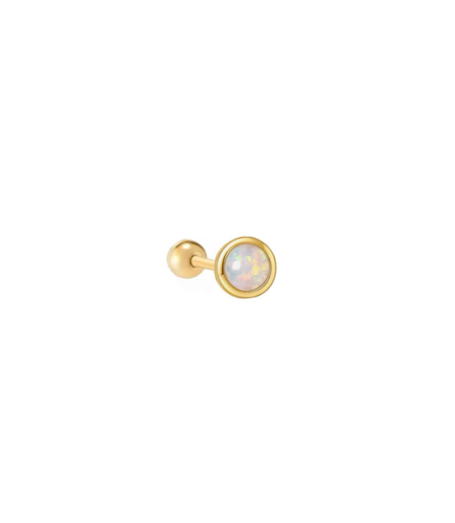 Lunni Piercing Gold - Ópalo