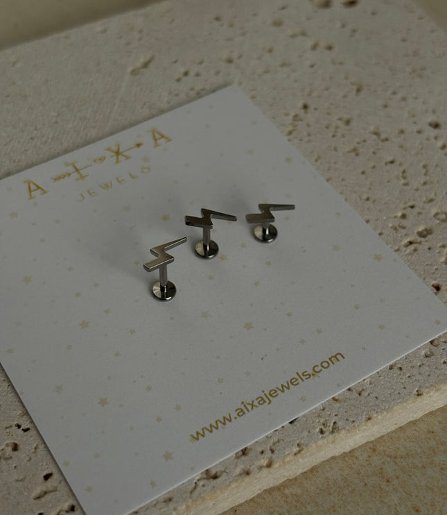 Piercing Rayo Titanio - Silver