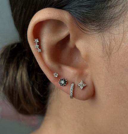 Piercing de flor Silver - 03
