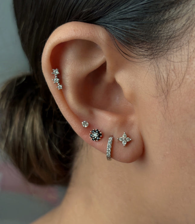 Piercing de flor Silver - 03