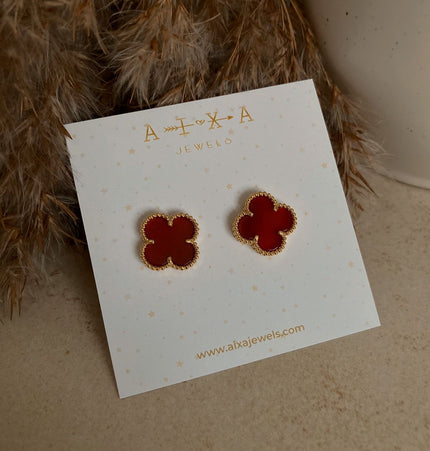 Clover Studs Gold
