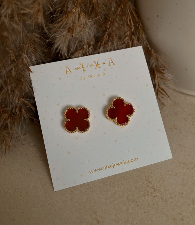 Clover Studs Gold