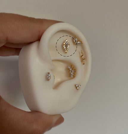 Piercing Fiero - Flat Gold