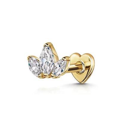 Reversible Sábela Piercing - Gold
