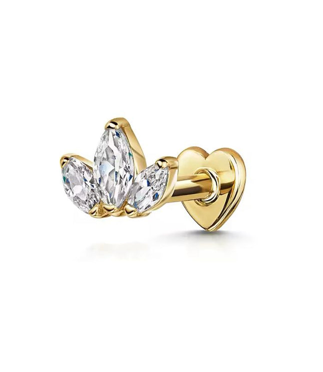 Reversible Sábela Piercing - Gold