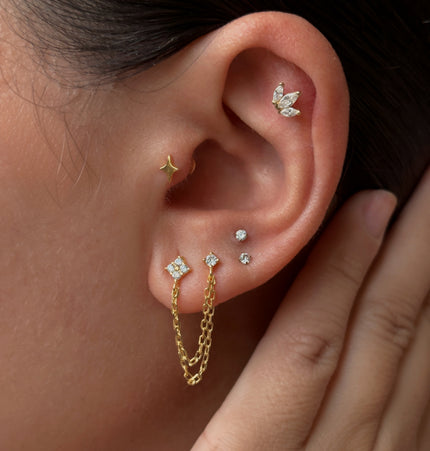 Tiny Star Flat Piercing