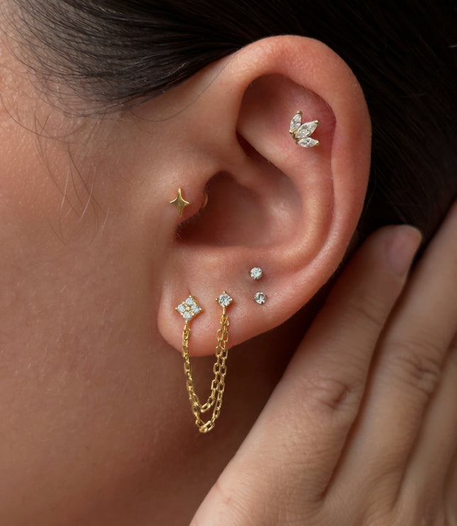 Marquise Flat Piercing