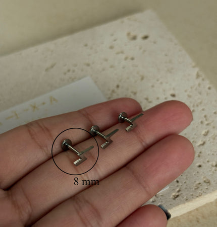 Piercing Rayo Titanio - Silver