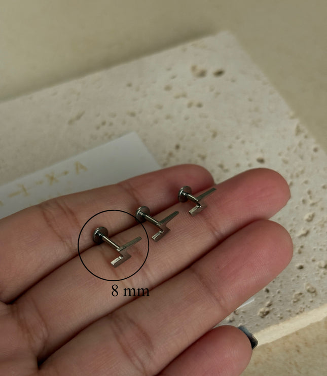 Piercing Rayo Titanio - Silver