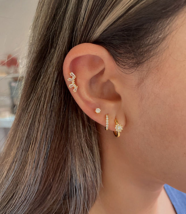 Dot piercing 4 mm Gold