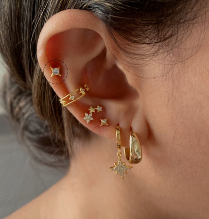 Star Piercing - Gold
