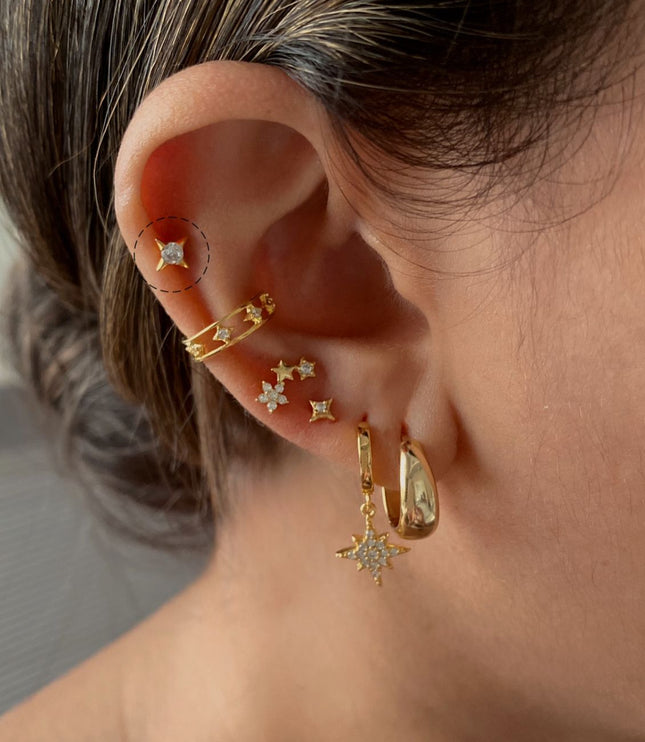 Star Piercing - Gold