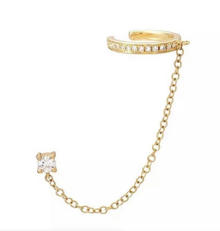 Pendiente & EarCuff Jane Gold