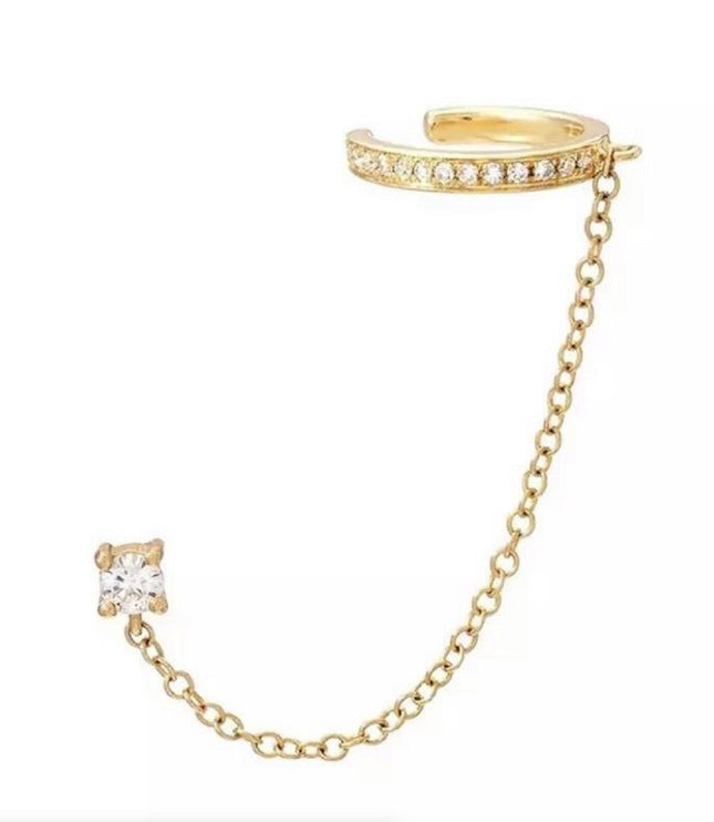 Pendiente & EarCuff Jane Gold