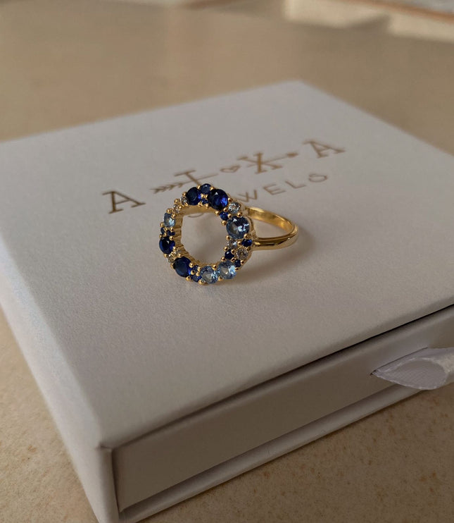 Anillo Índigo Gold
