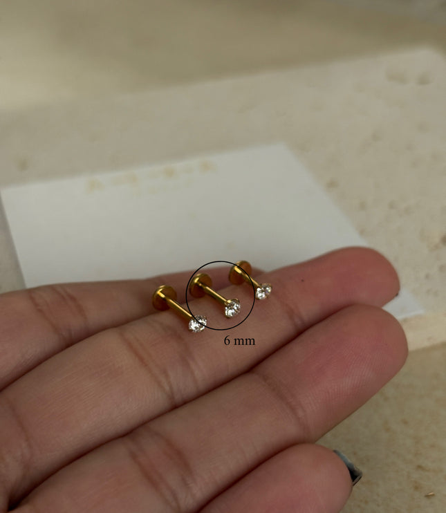 Titanio Dot piercing - Gold