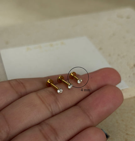 Titanio Dot piercing - Gold