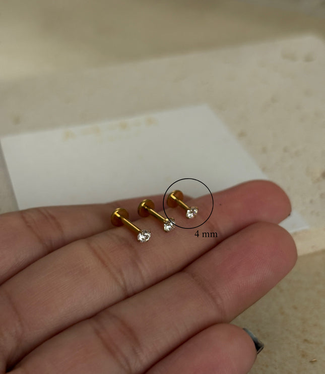 Titanio Dot piercing - Gold