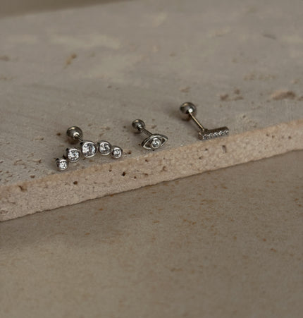 Pack trío piercing Silver