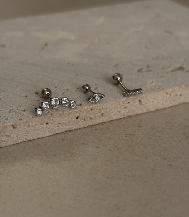 Pack trío piercing Silver