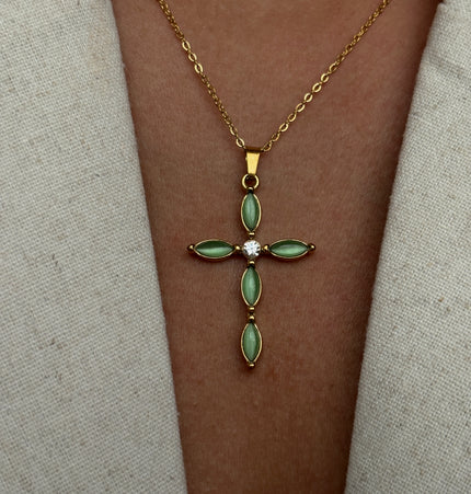 Collar Cruz Jade
