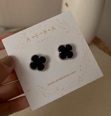 Clover Studs Silver