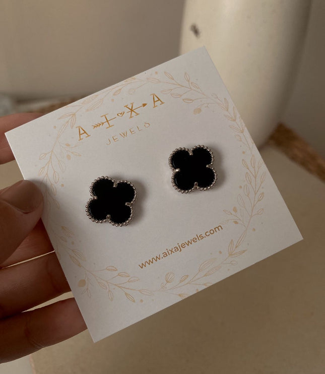 Clover Studs Silver