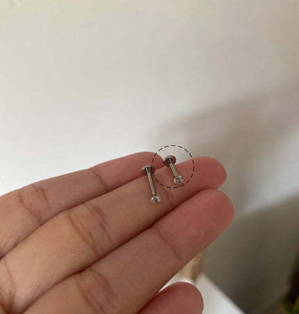 Titanio Dot piercing - Silver