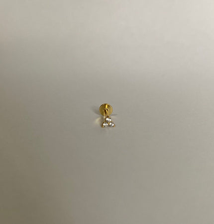 Piercing Trío mini- Flat Gold