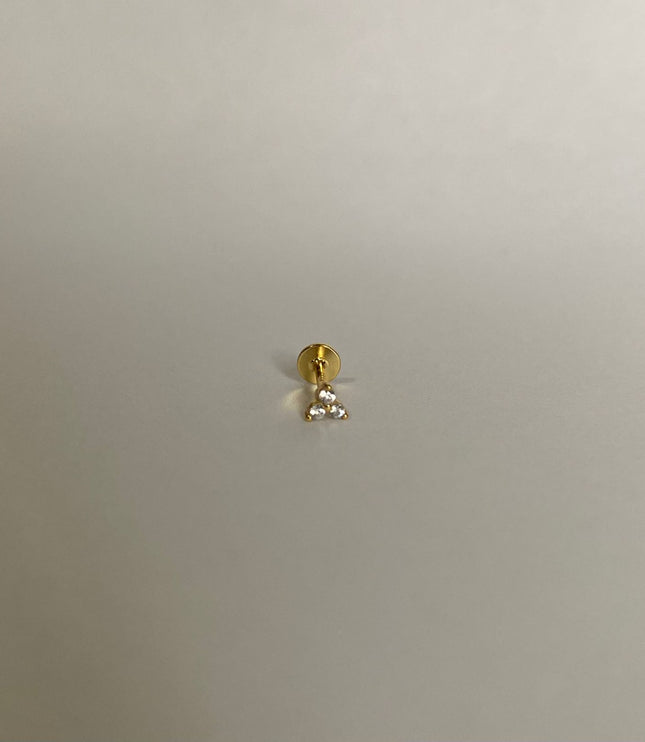 Piercing Trío mini- Flat Gold