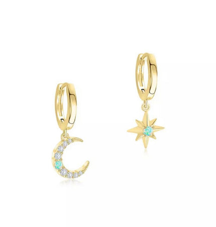 Stellar Opal hoops