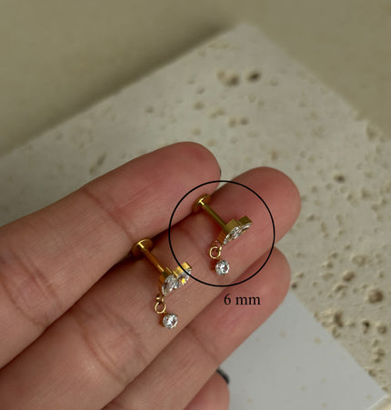 Benni Piercing Titanio - Gold