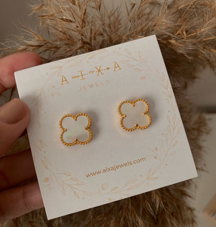 Clover Studs Gold