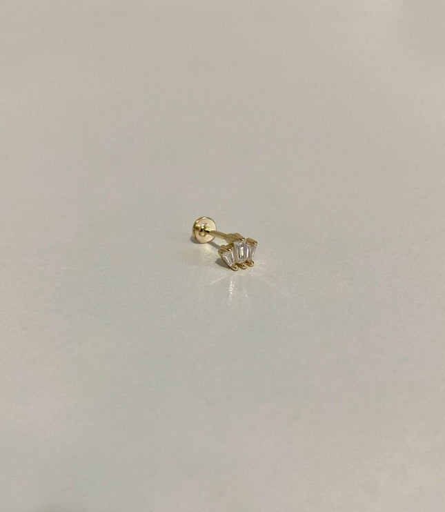 Piercing Viena flat Gold