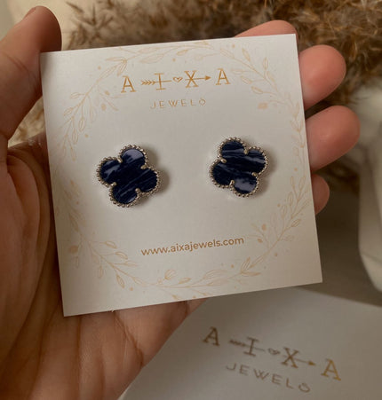 Clover Studs Silver