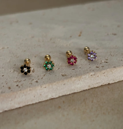 Piercing de flor Gold - 03