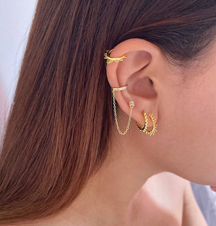 Pendiente & EarCuff Jane Gold