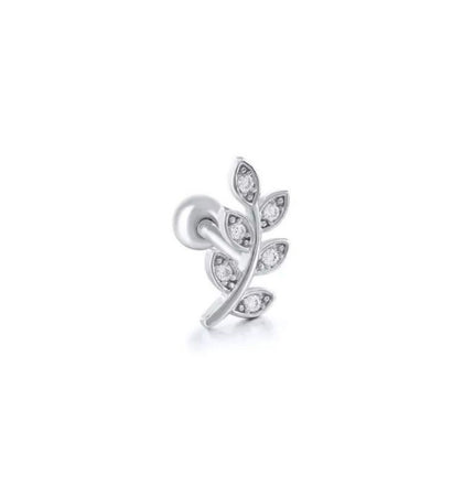 Leaf piercing - Silver