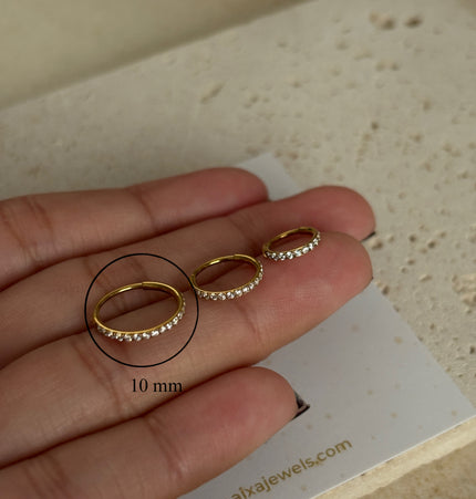 Shiny Hoop Titanio - Gold