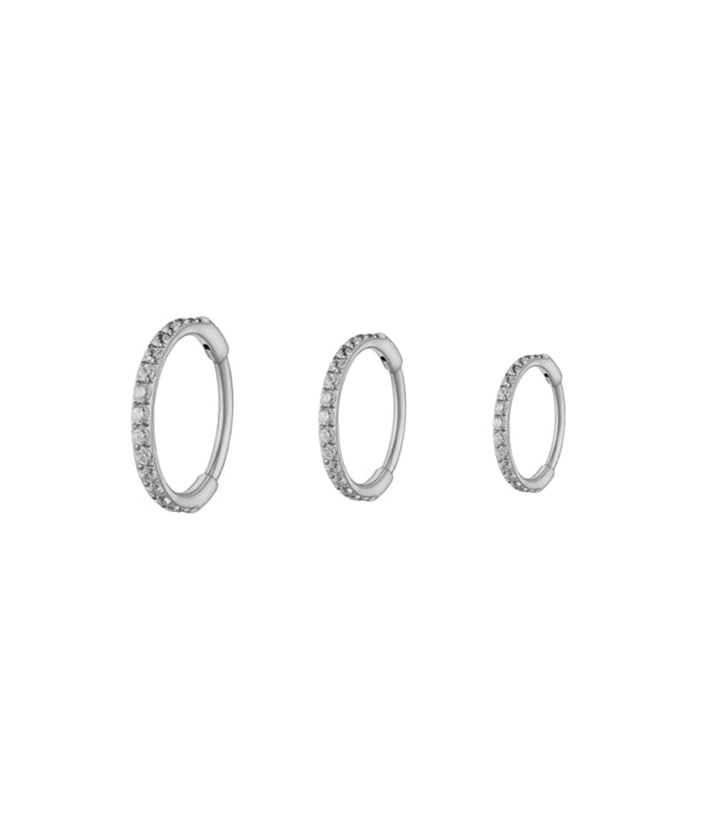Shiny Hoop Silver