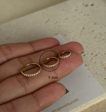 Shiny Hoop Titanio - Gold