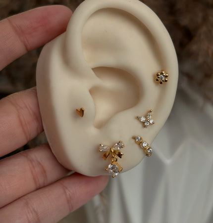 Tiny Heart Flat Piercing