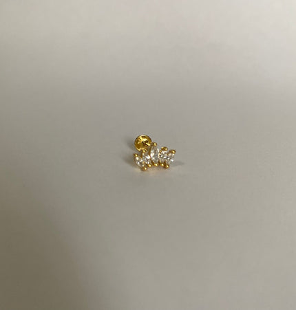 Crown Piercing - Flat Gold