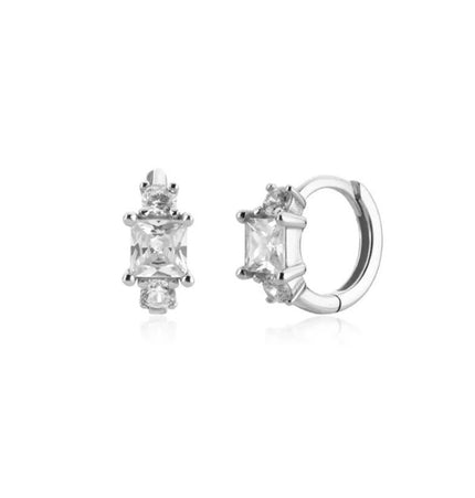 Dione Mini Hoops - Silver
