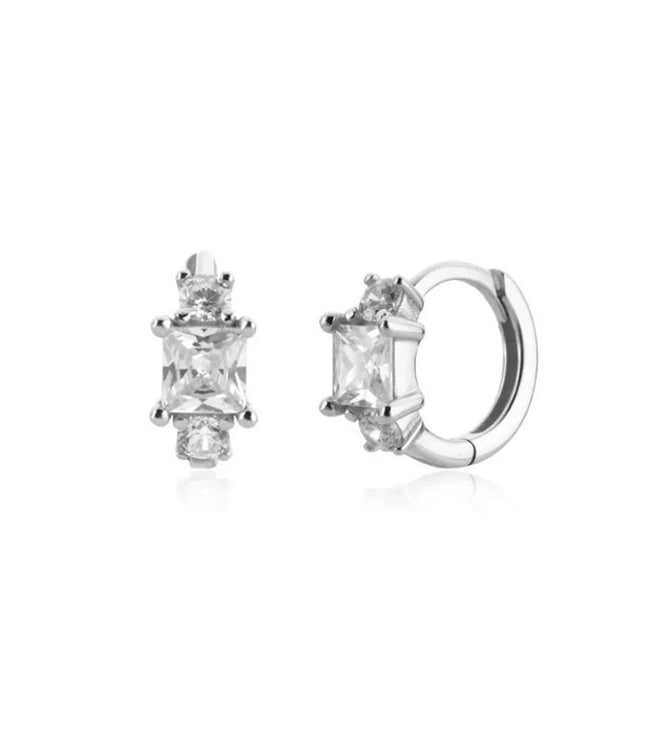 Dione Mini Hoops - Silver