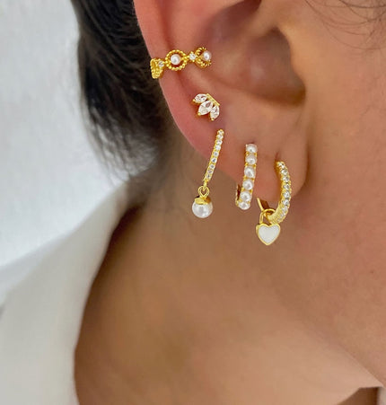 Sábela piercing Gold - Clear
