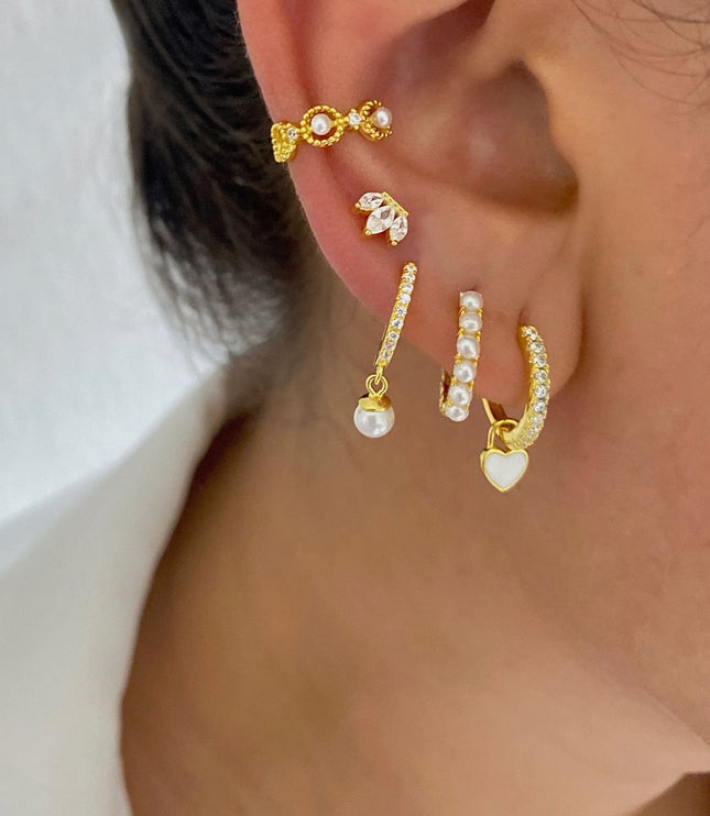 Sábela piercing Gold - Clear